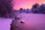 Winter sunset over the Charles River - Auburndale Park, Massachusetts