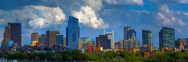 Boston skyline wall art photograph in large format