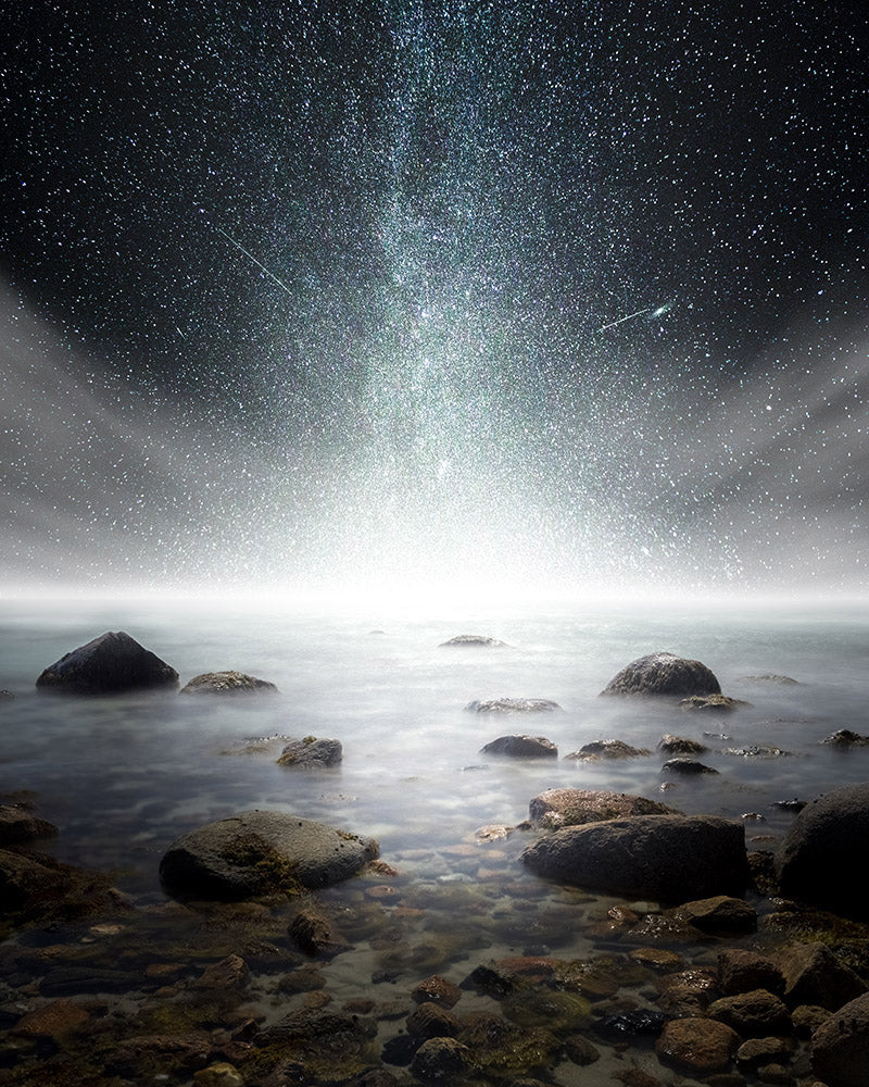 Milky Way galaxy over Cape Cod beach - Massachusetts