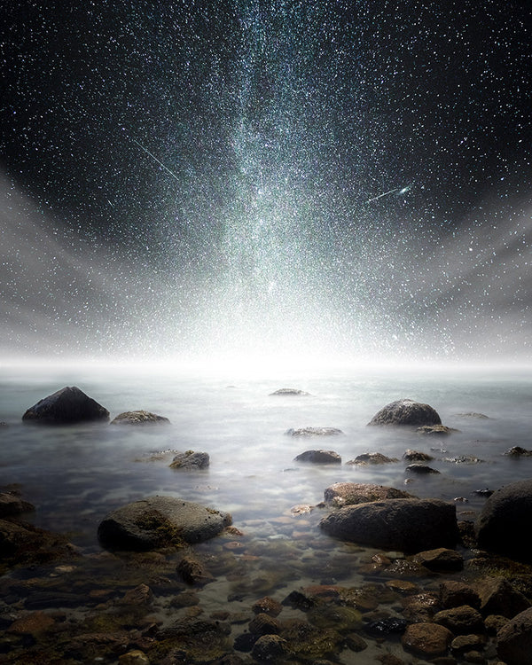 Milky Way galaxy over Cape Cod beach - Massachusetts
