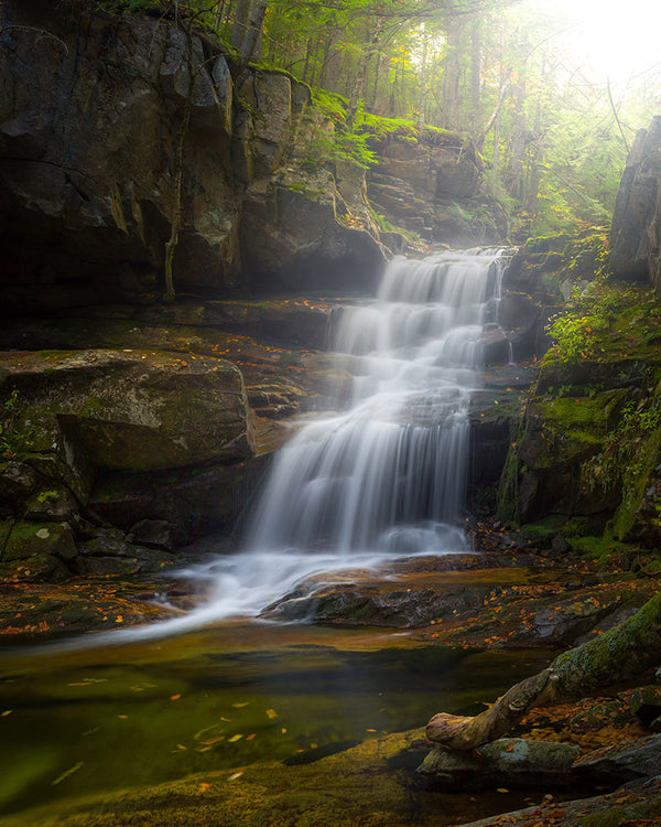 Cold Brook Falls waterfall - White Mountains, New Hampshire