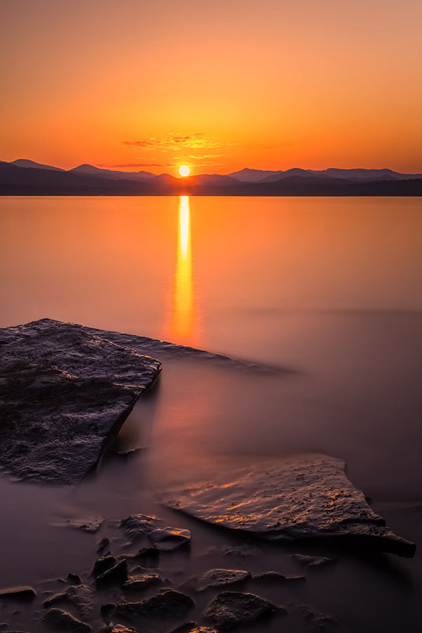 Lake Champlain at sunset - Button Bay State Park, Vermont