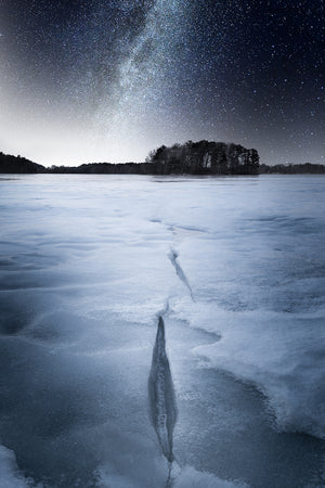 Milky Way galaxy over Spot Pond - Middlesex Fells, Massachusetts