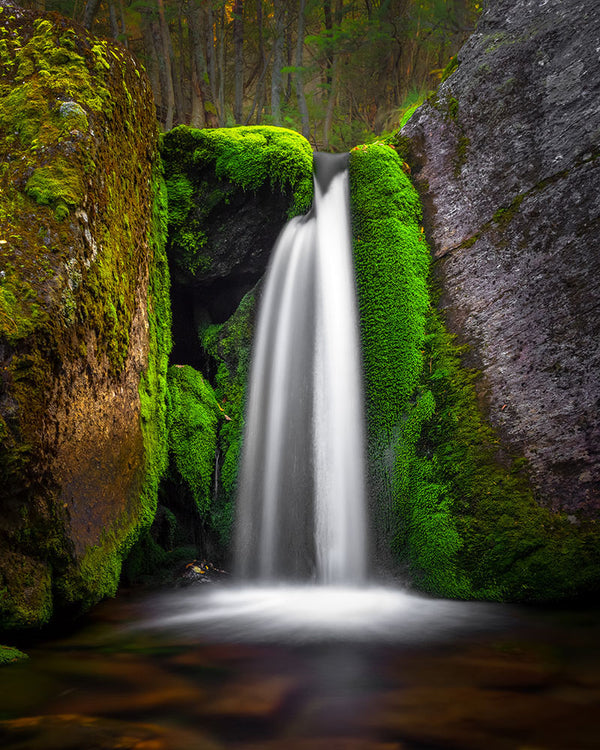 Mossy Falls waterfall - White Mountains, New Hampshire