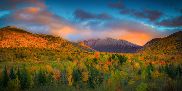 Peak fall foliage on Mount Adams - White Mountains, New Hampshire