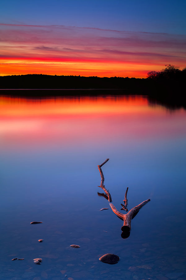 Sunset over the Mystic Lakes - Medford, Massachusetts